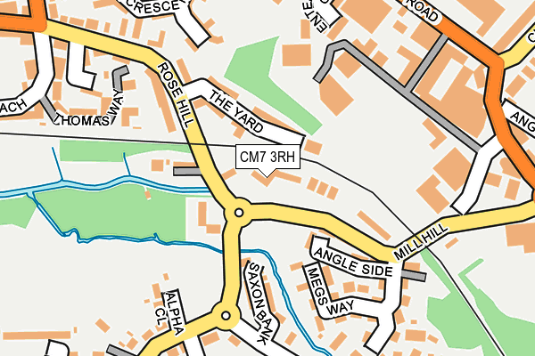 CM7 3RH map - OS OpenMap – Local (Ordnance Survey)