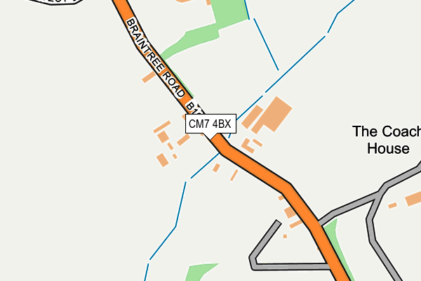 CM7 4BX map - OS OpenMap – Local (Ordnance Survey)