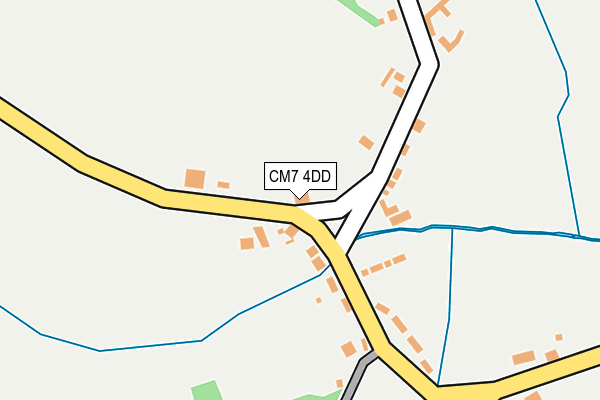 CM7 4DD map - OS OpenMap – Local (Ordnance Survey)