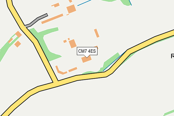 CM7 4ES map - OS OpenMap – Local (Ordnance Survey)
