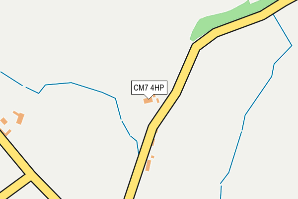 CM7 4HP map - OS OpenMap – Local (Ordnance Survey)
