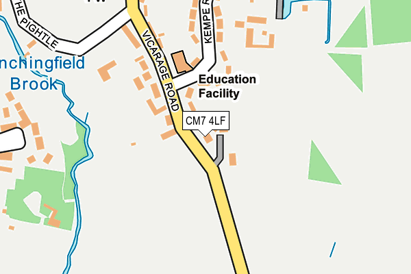 CM7 4LF map - OS OpenMap – Local (Ordnance Survey)