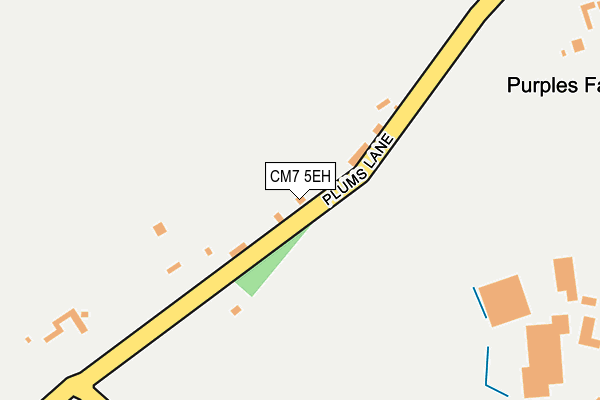CM7 5EH map - OS OpenMap – Local (Ordnance Survey)