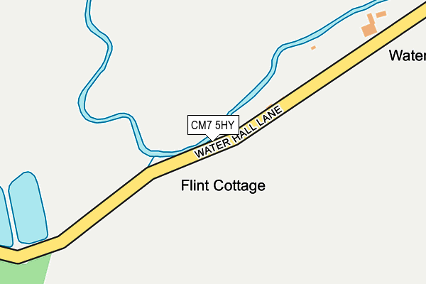 CM7 5HY map - OS OpenMap – Local (Ordnance Survey)