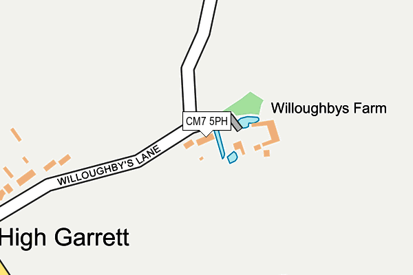 CM7 5PH map - OS OpenMap – Local (Ordnance Survey)