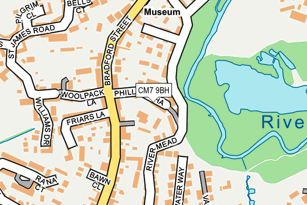 CM7 9BH map - OS OpenMap – Local (Ordnance Survey)