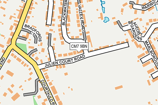 CM7 9BN map - OS OpenMap – Local (Ordnance Survey)