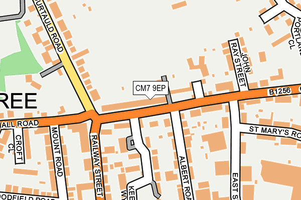 CM7 9EP map - OS OpenMap – Local (Ordnance Survey)