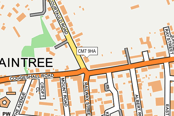 CM7 9HA map - OS OpenMap – Local (Ordnance Survey)