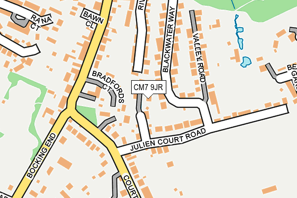 CM7 9JR map - OS OpenMap – Local (Ordnance Survey)