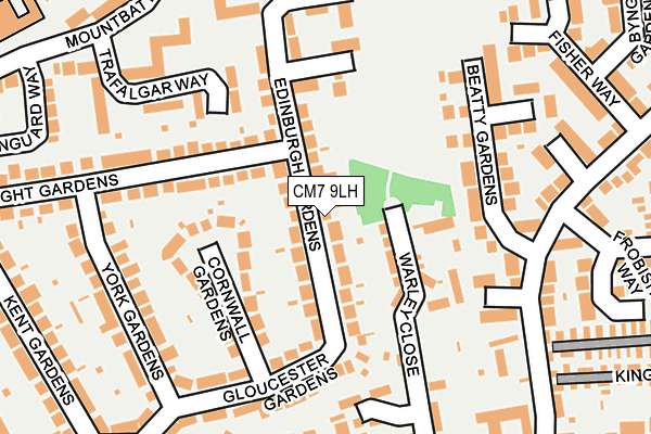 CM7 9LH map - OS OpenMap – Local (Ordnance Survey)