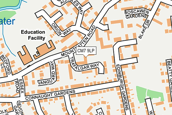 CM7 9LP map - OS OpenMap – Local (Ordnance Survey)