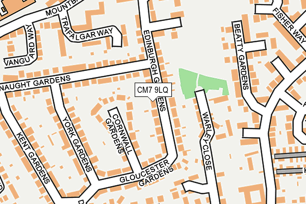 CM7 9LQ map - OS OpenMap – Local (Ordnance Survey)