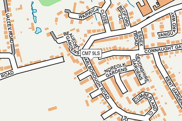 CM7 9LS map - OS OpenMap – Local (Ordnance Survey)