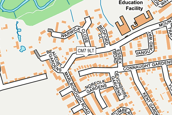 CM7 9LT map - OS OpenMap – Local (Ordnance Survey)