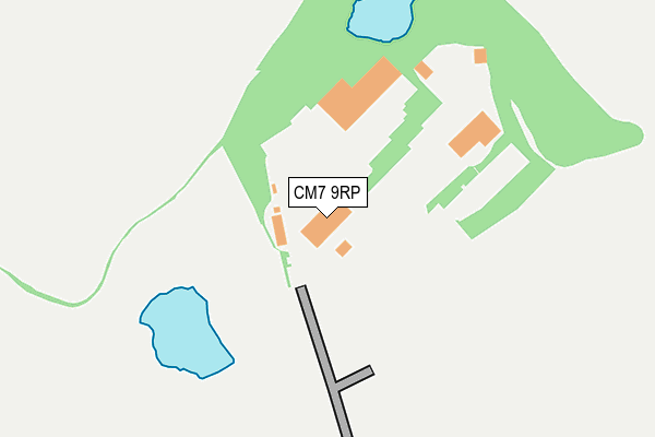 CM7 9RP map - OS OpenMap – Local (Ordnance Survey)