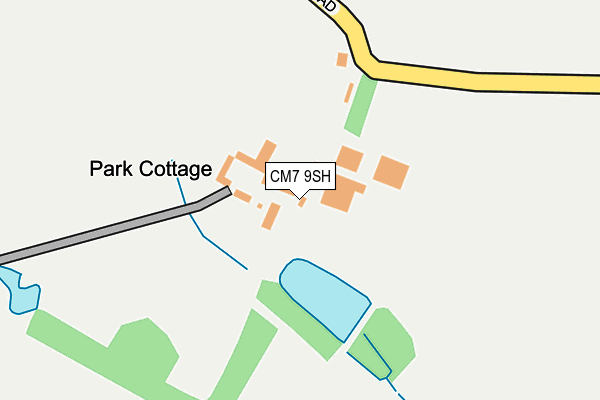 CM7 9SH map - OS OpenMap – Local (Ordnance Survey)