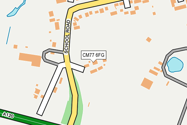 CM77 6FG map - OS OpenMap – Local (Ordnance Survey)