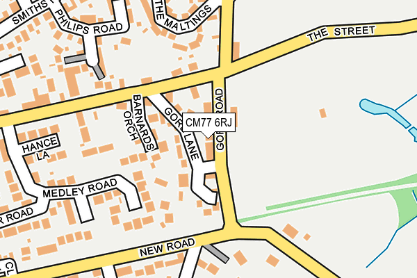 CM77 6RJ map - OS OpenMap – Local (Ordnance Survey)