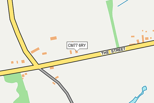 CM77 6RY map - OS OpenMap – Local (Ordnance Survey)