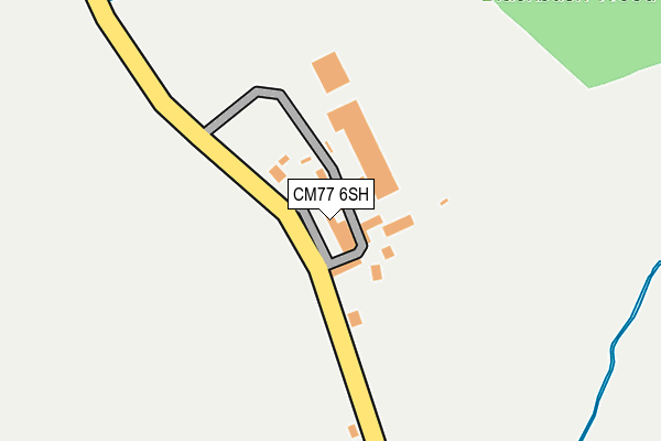 CM77 6SH map - OS OpenMap – Local (Ordnance Survey)
