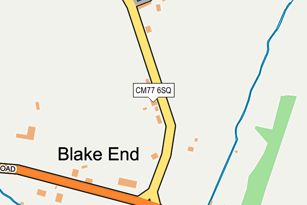 CM77 6SQ map - OS OpenMap – Local (Ordnance Survey)