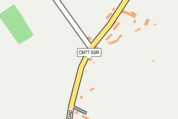 CM77 6SR map - OS OpenMap – Local (Ordnance Survey)