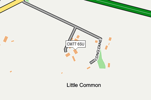 CM77 6SU map - OS OpenMap – Local (Ordnance Survey)