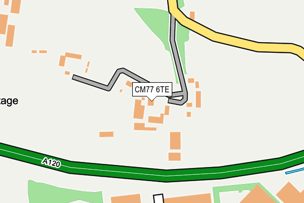 CM77 6TE map - OS OpenMap – Local (Ordnance Survey)