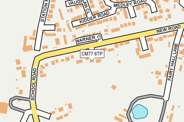 CM77 6TP map - OS OpenMap – Local (Ordnance Survey)