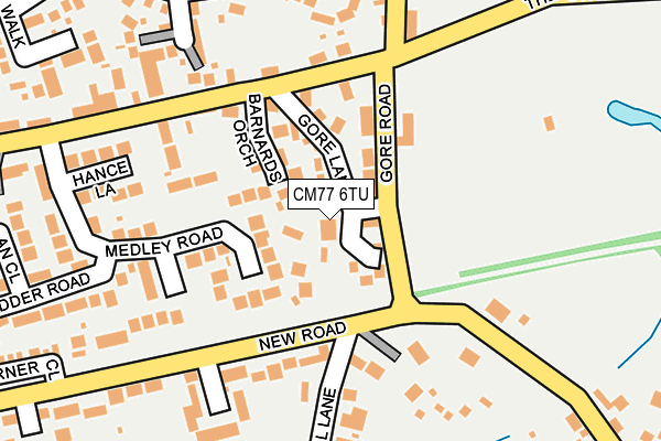 CM77 6TU map - OS OpenMap – Local (Ordnance Survey)