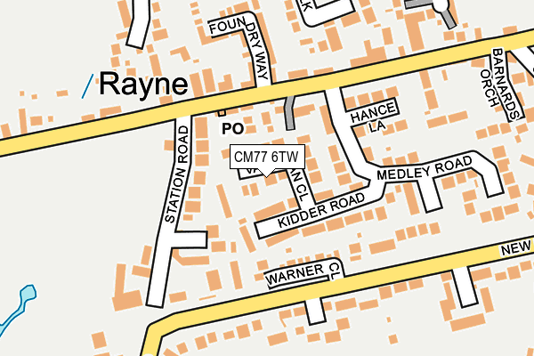 Map of RAYNE AUTOMOTIVE LIMITED at local scale