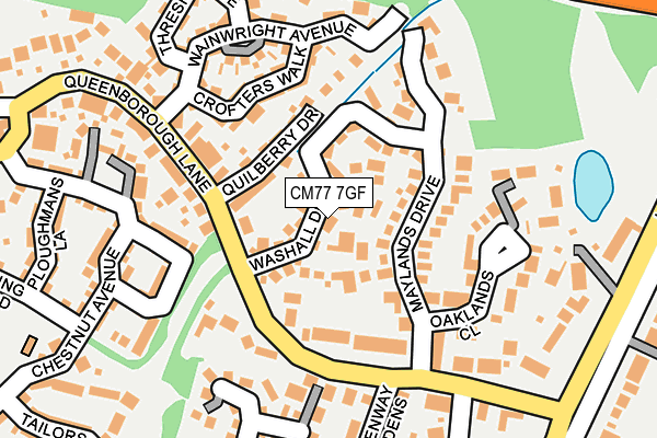 CM77 7GF map - OS OpenMap – Local (Ordnance Survey)