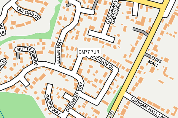 CM77 7UR map - OS OpenMap – Local (Ordnance Survey)