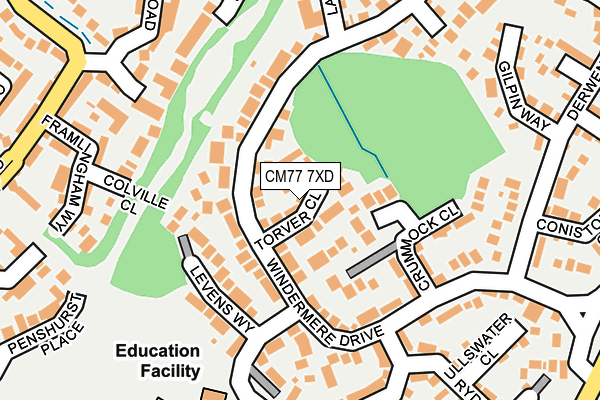 Map of MILL END GREEN LIMITED at local scale