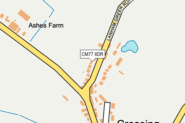 CM77 8DR map - OS OpenMap – Local (Ordnance Survey)