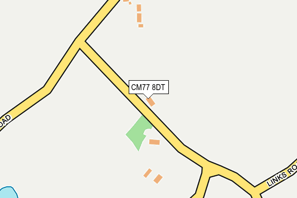CM77 8DT map - OS OpenMap – Local (Ordnance Survey)