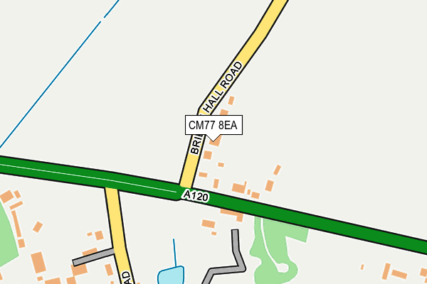 CM77 8EA map - OS OpenMap – Local (Ordnance Survey)