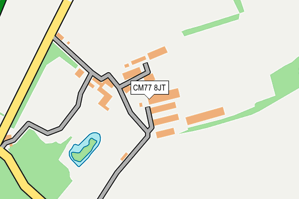 CM77 8JT map - OS OpenMap – Local (Ordnance Survey)