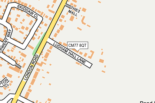 CM77 8QT map - OS OpenMap – Local (Ordnance Survey)