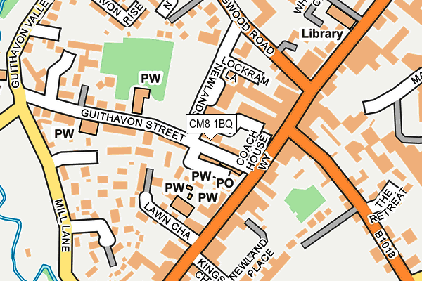 CM8 1BQ map - OS OpenMap – Local (Ordnance Survey)