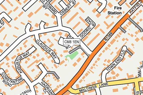 CM8 1EN map - OS OpenMap – Local (Ordnance Survey)
