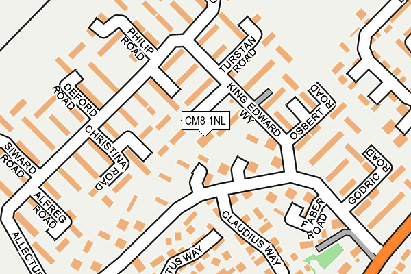 CM8 1NL map - OS OpenMap – Local (Ordnance Survey)