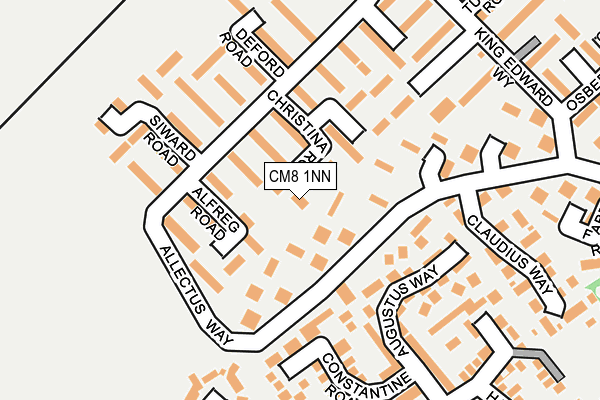 CM8 1NN map - OS OpenMap – Local (Ordnance Survey)