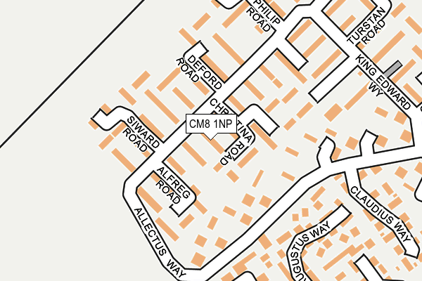 CM8 1NP map - OS OpenMap – Local (Ordnance Survey)