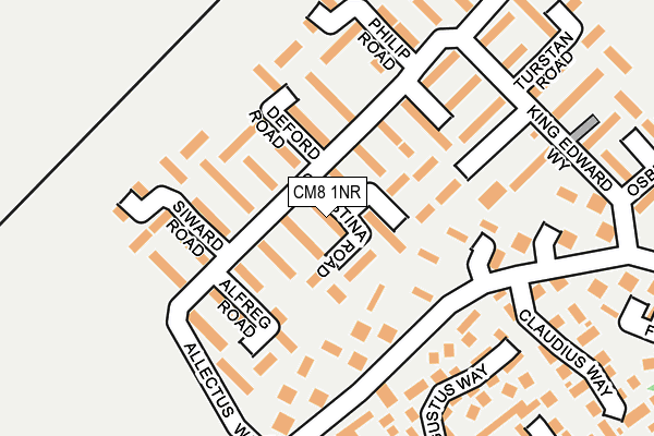 CM8 1NR map - OS OpenMap – Local (Ordnance Survey)