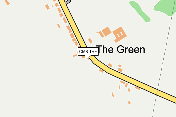 CM8 1RF map - OS OpenMap – Local (Ordnance Survey)