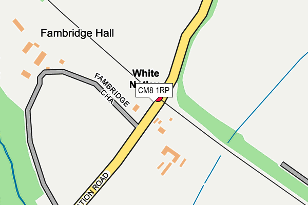 CM8 1RP map - OS OpenMap – Local (Ordnance Survey)