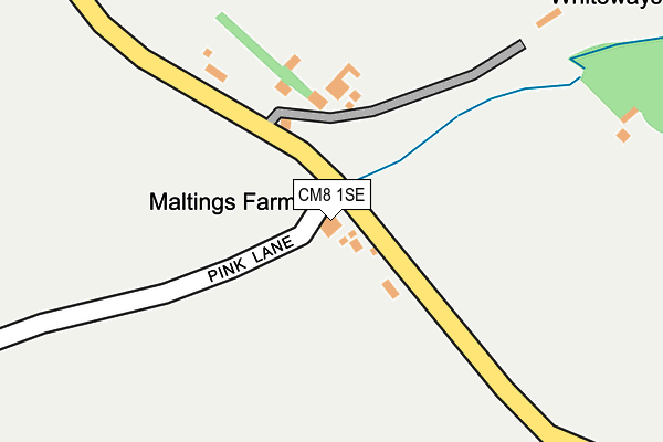 CM8 1SE map - OS OpenMap – Local (Ordnance Survey)