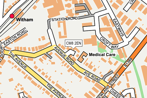 CM8 2EN map - OS OpenMap – Local (Ordnance Survey)